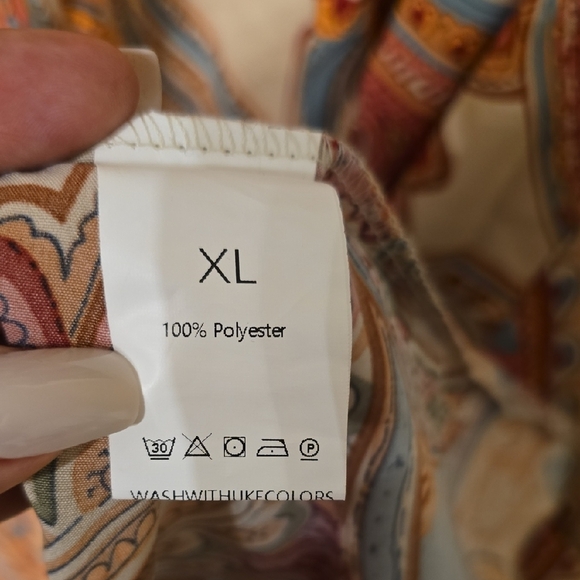 Orange and Brown Pleated Strapless Dress for Casual Resort Wear - Picture 2 of 10